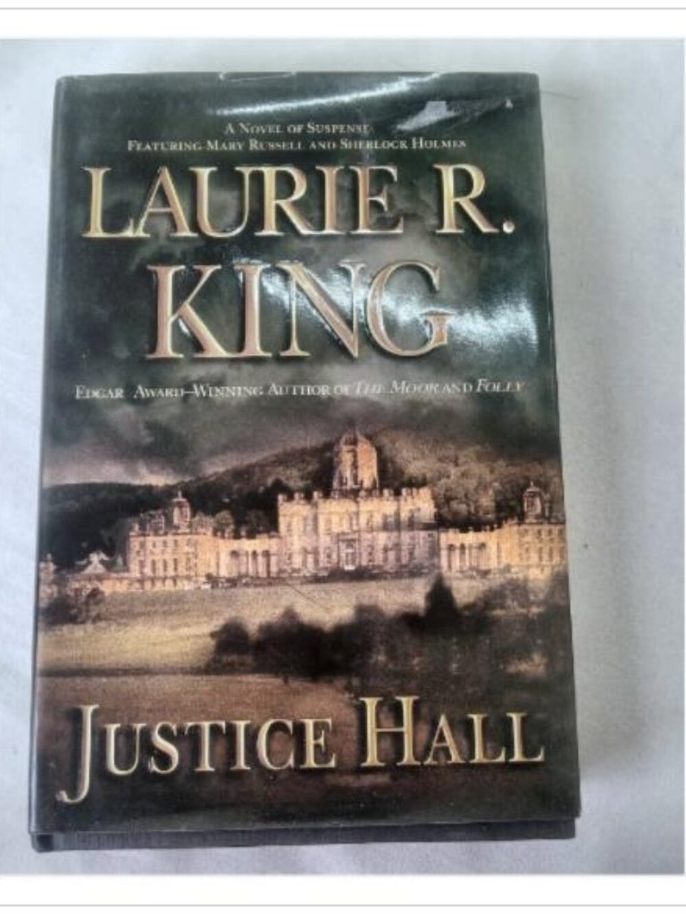 Justice Hall Laurie R. King 2002 5th Printing Hardcover Book Vintage Novel Read